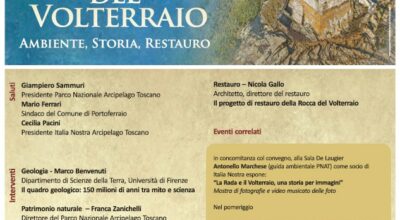 24 settembre Convegno “La rocca del Volterraio. Ambiente storia e Restauro” e inaugurazione foresteria di Marciana