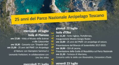 Ricorre il venticinquesimo anno dalla nascita del Parco Nazionale Arcipelago Toscano.