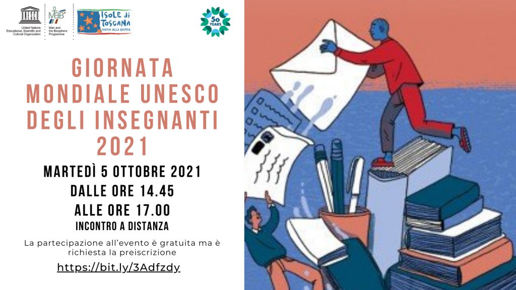 5 ottobre 2021 il programma della Giornata mondiale degli insegnati nelle isole di Toscana